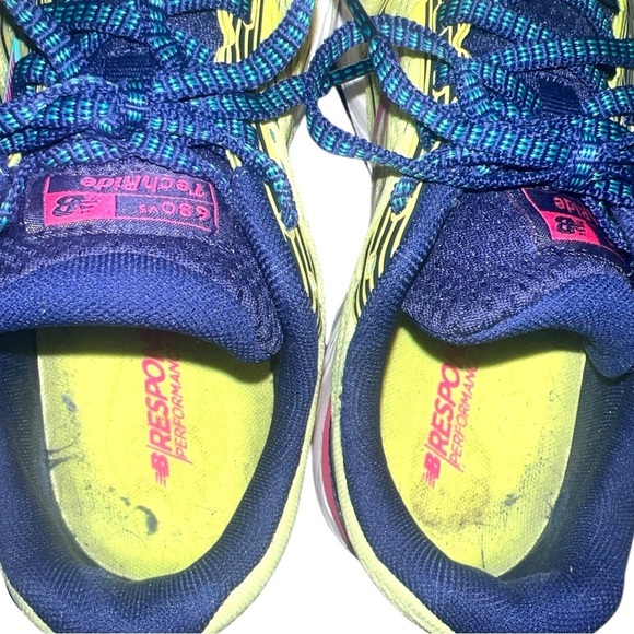 New Balance Women's W680V3 Running Shoe | Color: Yellow/Pink/Blue 🩷👟💛👟💙 - Picture 11 of 12